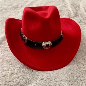 Sheplers western red cowboy hat 🤠